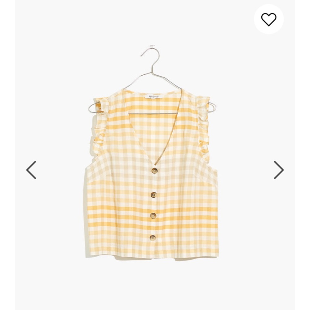 Madewell Ombre Gingham tank top